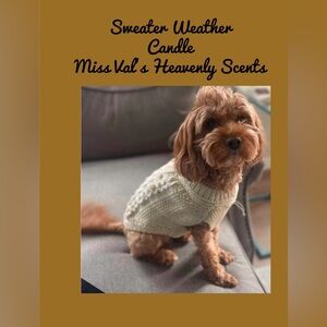 Sweater Weather Candle Handmade Miss Val’s Heavenly Scent